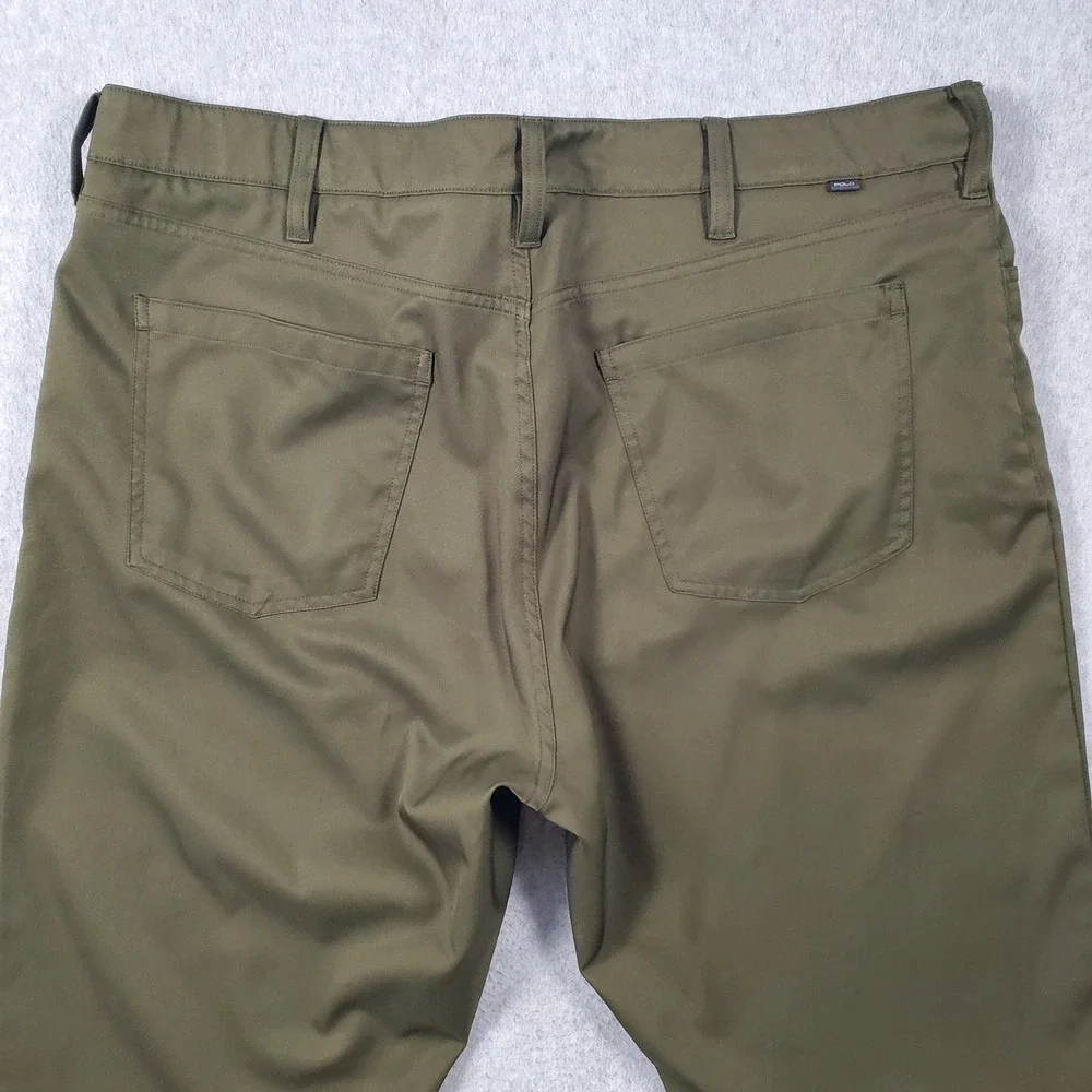 Polo Ralph Lauren Pants Mens 40X32 Olive Green Performance 5-Pocket Golf Casual